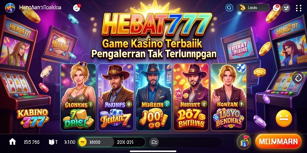 Tampilan gameplay HEBAT777 yang seru dan menarik para pemain kasino.